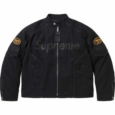 ジャケット・アウター Supreme Vanson Leathers Cordura Jacket Supreme Vanson Leathers Cordura Cotton Jacket Black Size M | eBay