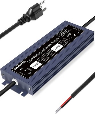 SUNVIE LED Driver 12V Low Voltage Power Supply 100W Constant Voltage LED Driv...