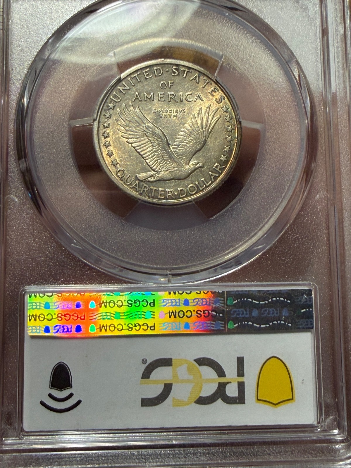 1917-P Type 1 Standing Liberty Quarter 25c PCGS AU58 FH