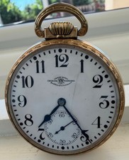 1923 Ball Hamilton 23J B607455 999N Railroad Pocket Watch Gold 16S RGP Vintage
