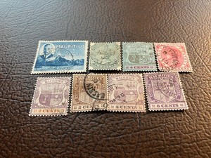 8 USED STAMPS FROM MAURITIUS