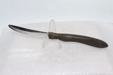 Vintage CUTCO USA NO. 1058 Serrated Blade Table, Steak Knife, Brown Orange Swirl