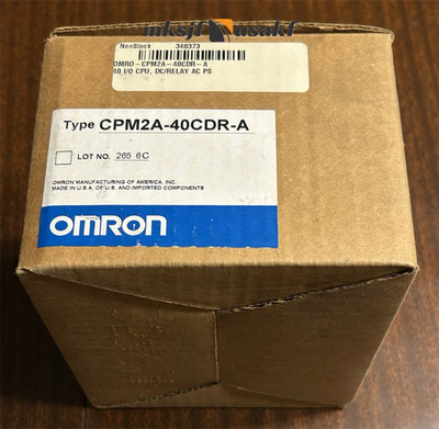 OMRON PLC CPM2A-40CDR-A, Programmable Controller, 40 I/O, NEW US Free tax