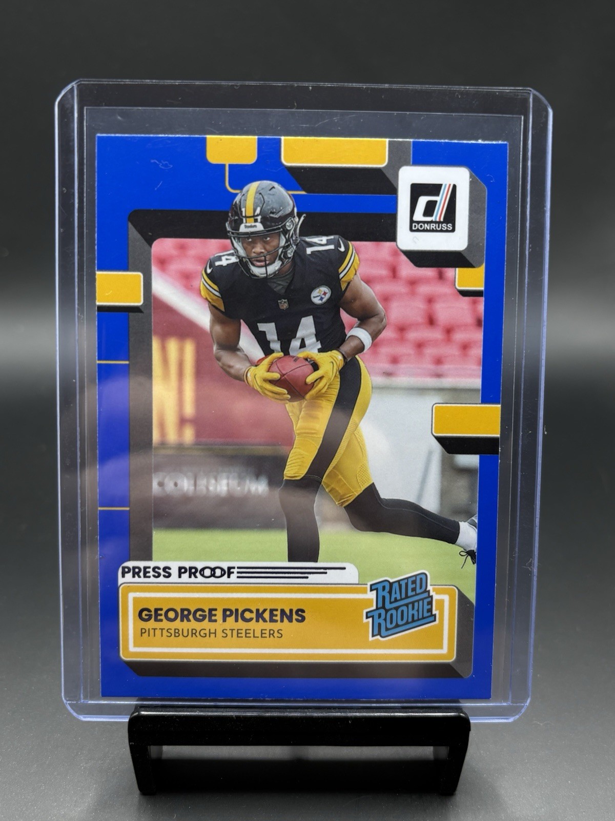 George Pickens Donruss Press Proof Blue Rated Rookie Rookie Card 2022 #323