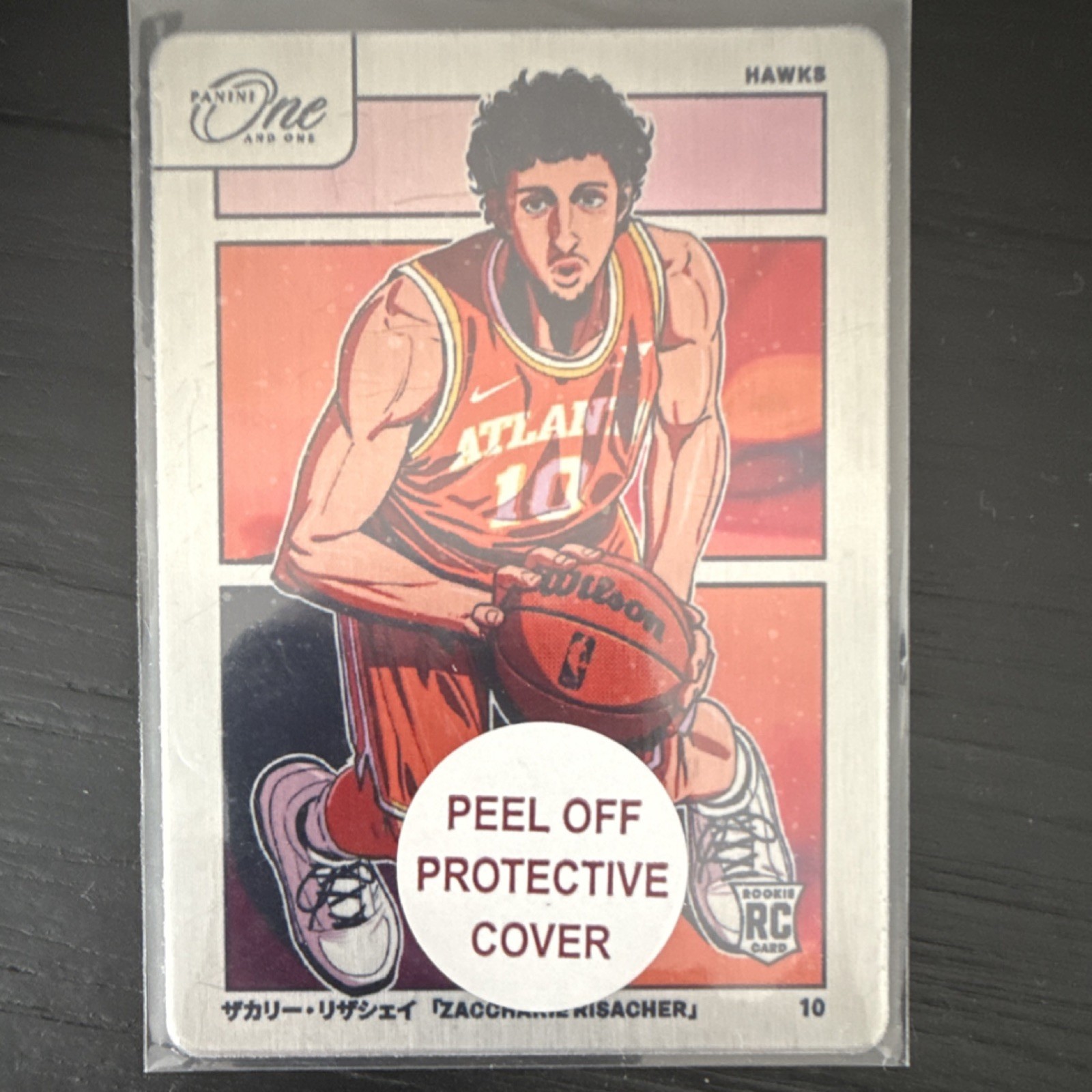 2024-25 Panini Prizm Manga Zaccharie Risacher Rookie #6 Atlanta Hawks RC
