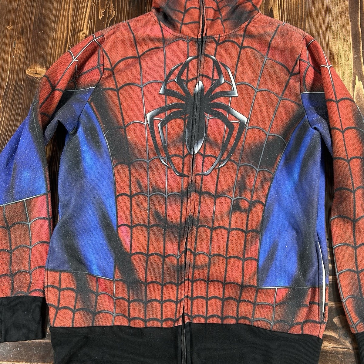 Mad Engine Marvel Mens Size L The Amazing Spiderman Full Zip Mask