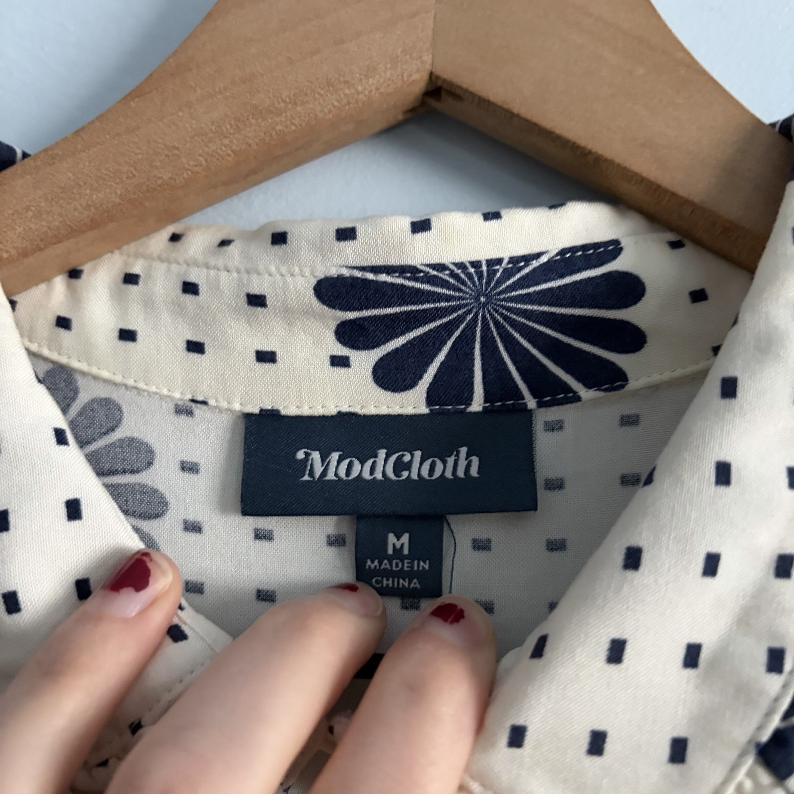 ModCloth Floral Dot Button Down Top - image 5