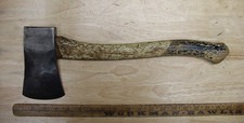 Unbr. House Axe,Boy's Axe,2lbs.13.9oz,6-3/8" Head,3-3/4" Edge,Decent Handle,L K