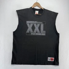 Vintage Wilson Shirt men's XL Black Graphic Sun Faded Pro 5000 Spellout 90s