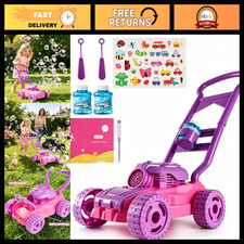 Bubble Lawn Mower Toy for Toddlers - Spill-Proof Bubble Machine for Outdoor Fun