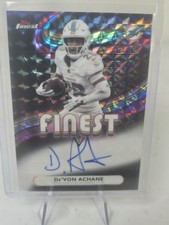 2025 Topps Finest FINEST AUTOGRAPHS Black Geometric  /10 De'Von Achane ON CARD!