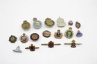 Mixed Military Pin Badges lot inc 1914 dated, WW1, ARP, Voluntary War Munitions,