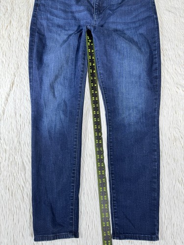 DENIZEN From Levi's Dark Wash Mid-Rise Skinny Denim Jeans Women's Size 14 - Picture 10 of 22