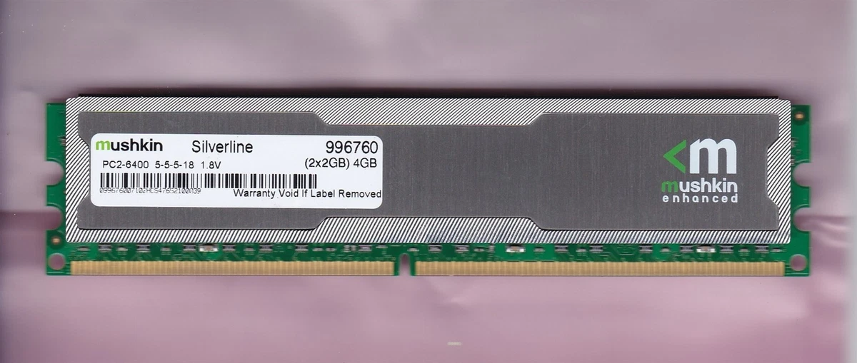 【中古】「非常に良い」PC2-6400 DDR2-800 2GB*2本=4GB デスクトップ用 DDR2メモリ Mushkin Mushkin Enhanced PC2-6400 DDR2-800 Computer SDRAM for sale | eBay