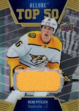 2019-20 Upper Deck Allure Top 50 Jerseys #T5028 Rem Pitlick C Jersey - HKY