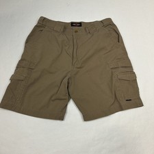 Tru-Spec Original 24-7 Series Tactical Cargo Shorts Mens 34 Brown Ripstop