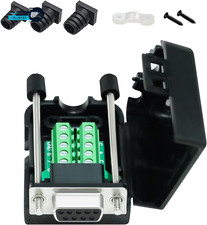 DB9 Breakout Connector DB 9 Female RS232 Serial Adapter Solderless