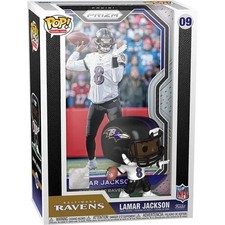 Lamar Jackson Funko Pop! Panini Prizm NFL Trading Cards w/Display Box Figure #09