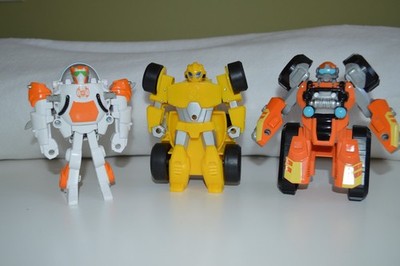Transformers Rescue Bots Lot of 3 Bumblebee Brushfire Blades Figures Hasbro EUC