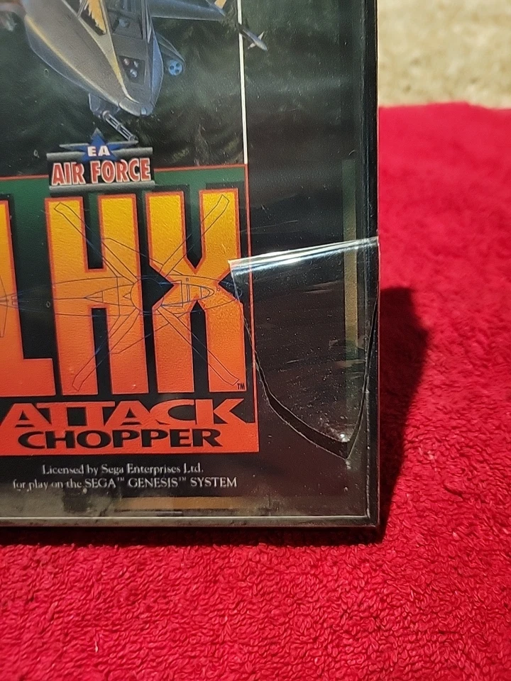NOS Factory Sealed LHX ATTACK CHOPPER Sega Genesis Mint A+ RARE Air Force Pilot - Image 3 of 4