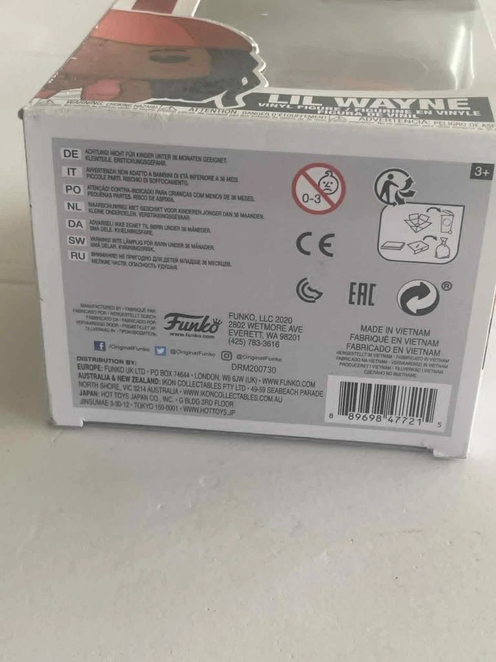 Lil Wayne Funko Pop! Figura Vinilo #86 Viene Como Nueva En La Caja Original Foto 4 de 4