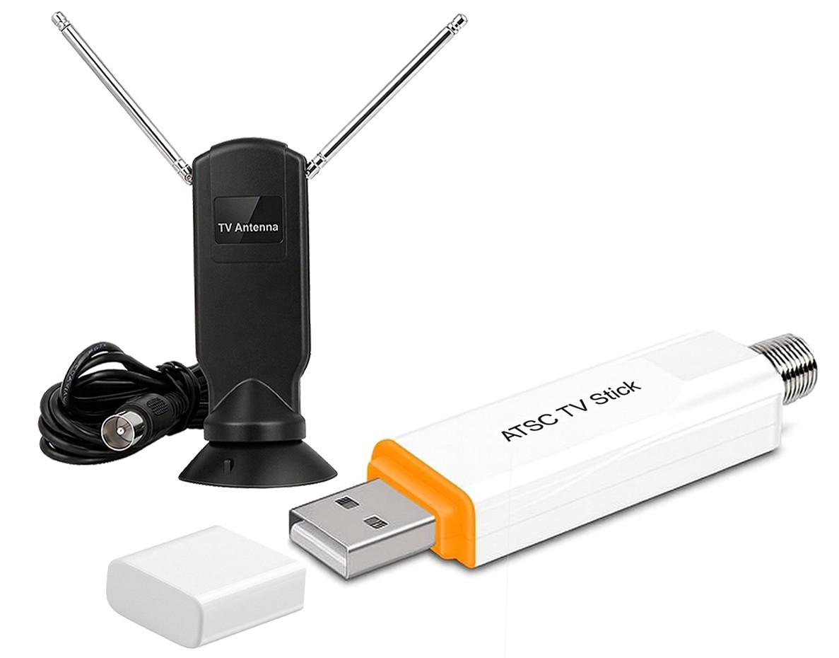 USB-Based Digital ATSC TV Stick W/ Antenna DVR Software For Aerial TV Channels
