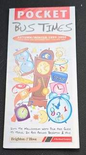 Brighton & Hove bus timetable. 1999 / 2000. TA.