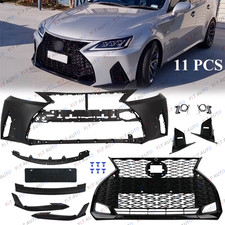 Front Bumper Conversion Kit For 2006-2013 Lexus IS250 IS350 to 2021+ F-Sport
