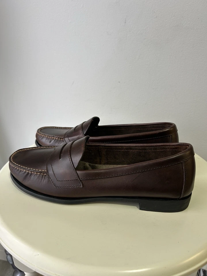 Женские кожаные мокасины Eastland Classic II коричневые размер 10 М 42 евро без шнуровки - Изображение 3 из 4