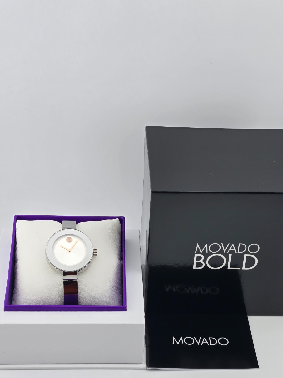 Movado Women's Bold Silver Dial Stainless Steel Watch - 3600194 ($495 MSRP)