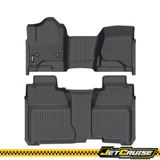 Fits 14-19 Silverado Gmc Sierra 1500 2500 3500 Crew Cab All Weather Floor Mats Fits 14-19 Silverado Gmc Sierra 1500 2500 3500 Crew Cab All Weather Floor Mats