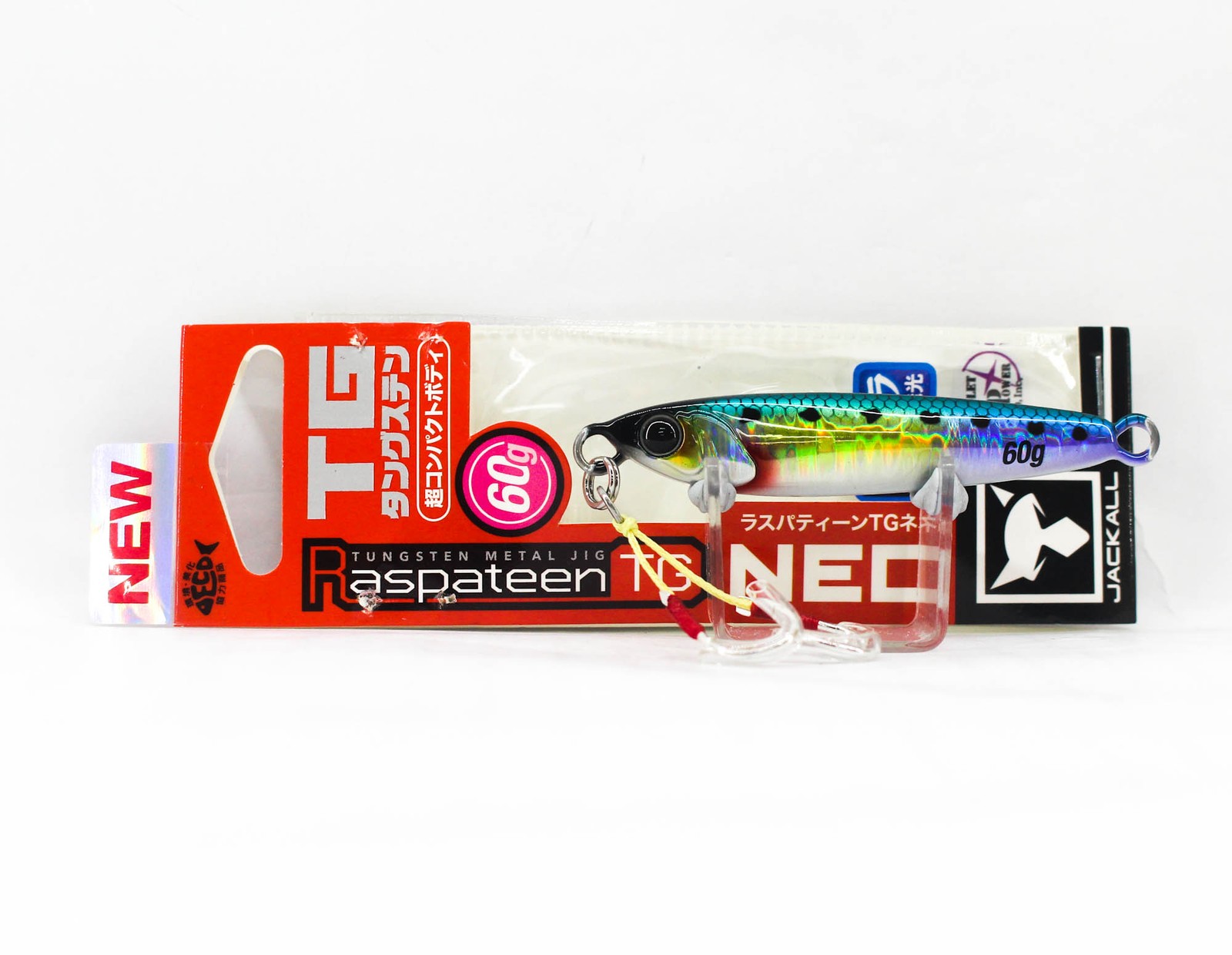 Jackall Metal Jig Raspateen TG Tungsten Neo 60 grams UV Iwashi HL (8531)
