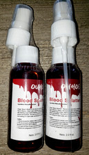 HALLOWEEN BLOOD SPRAY 2 NEW BOTTLES 2 OUNCE EACH DECORATE COSTUME REALISTIC