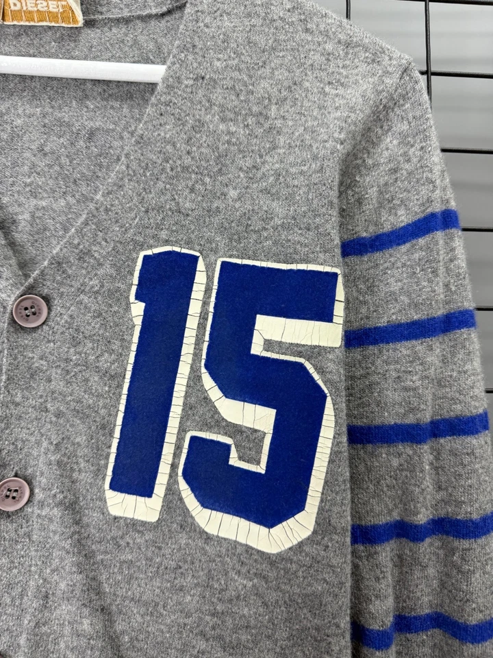Diesel Vintage wool mens cardigan size S Duties Paid (USA) - Image 3 of 4