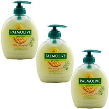 Palmolive Naturals Sapone Mani LATTE E MIELE Profumo 3 x 300ml Sapone con Dispenser