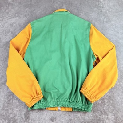 Vintage 1984 Los Angeles Olympics Jacket XL Green Yellow Levis