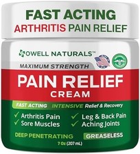 Pain Relief Cream for Muscles Joints and Back 7 Ounce