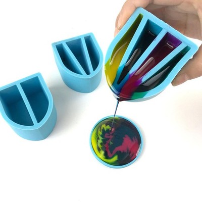 Silikon-Verteilerbecher Handgemachtes Handwerk Heimtextilien Crystal Epoxy