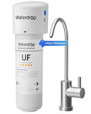 Ultra Filtration Under Sink Water Filter System with Brushed Nickel Faucet
