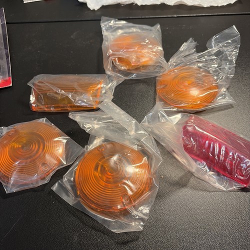 Various Harley Davidson Motorcycle Lens Covers, Random Assortment Lot- 6 Pieces