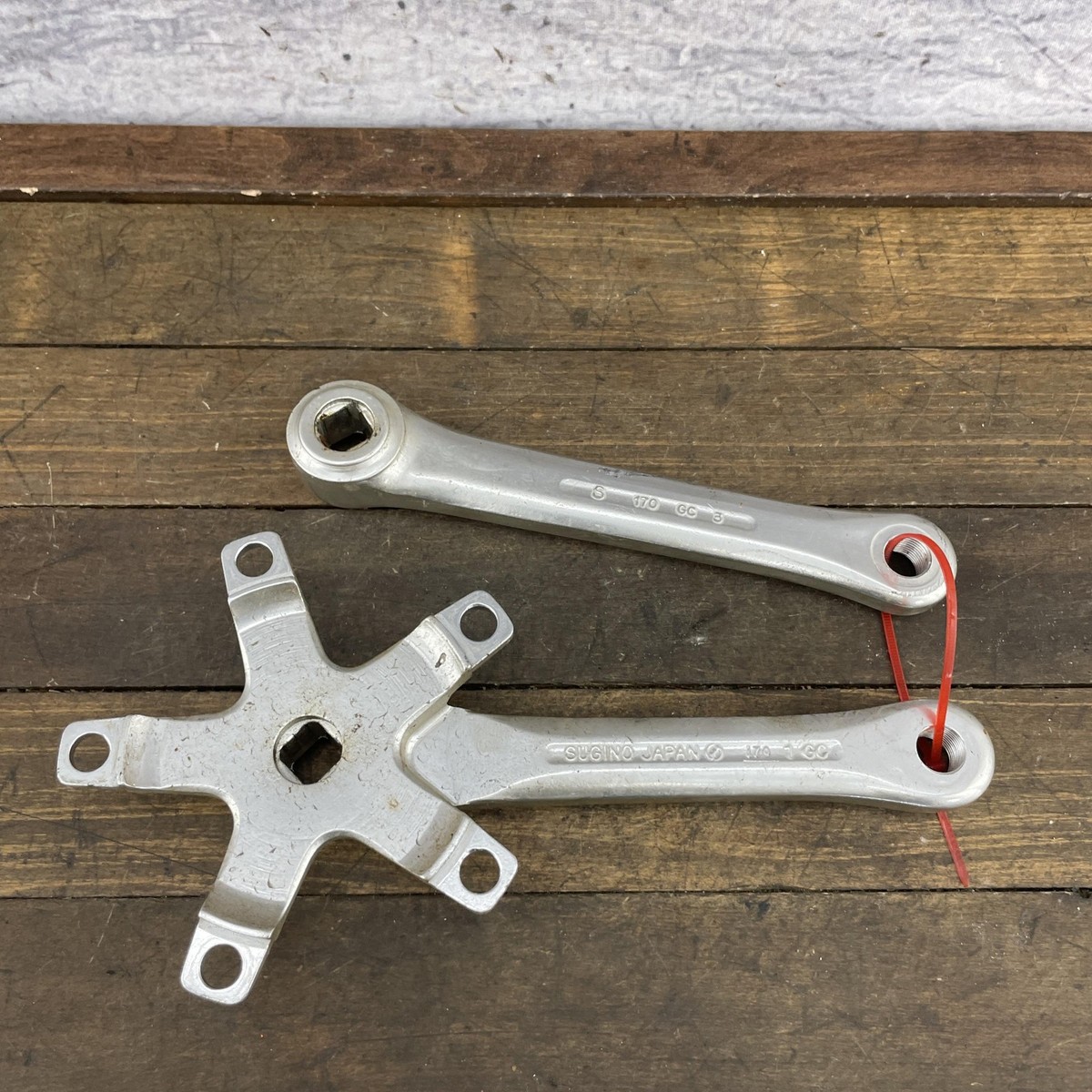 Vintage Sugino GT Crankset 170mm 110BCD Square Taper Japan Road