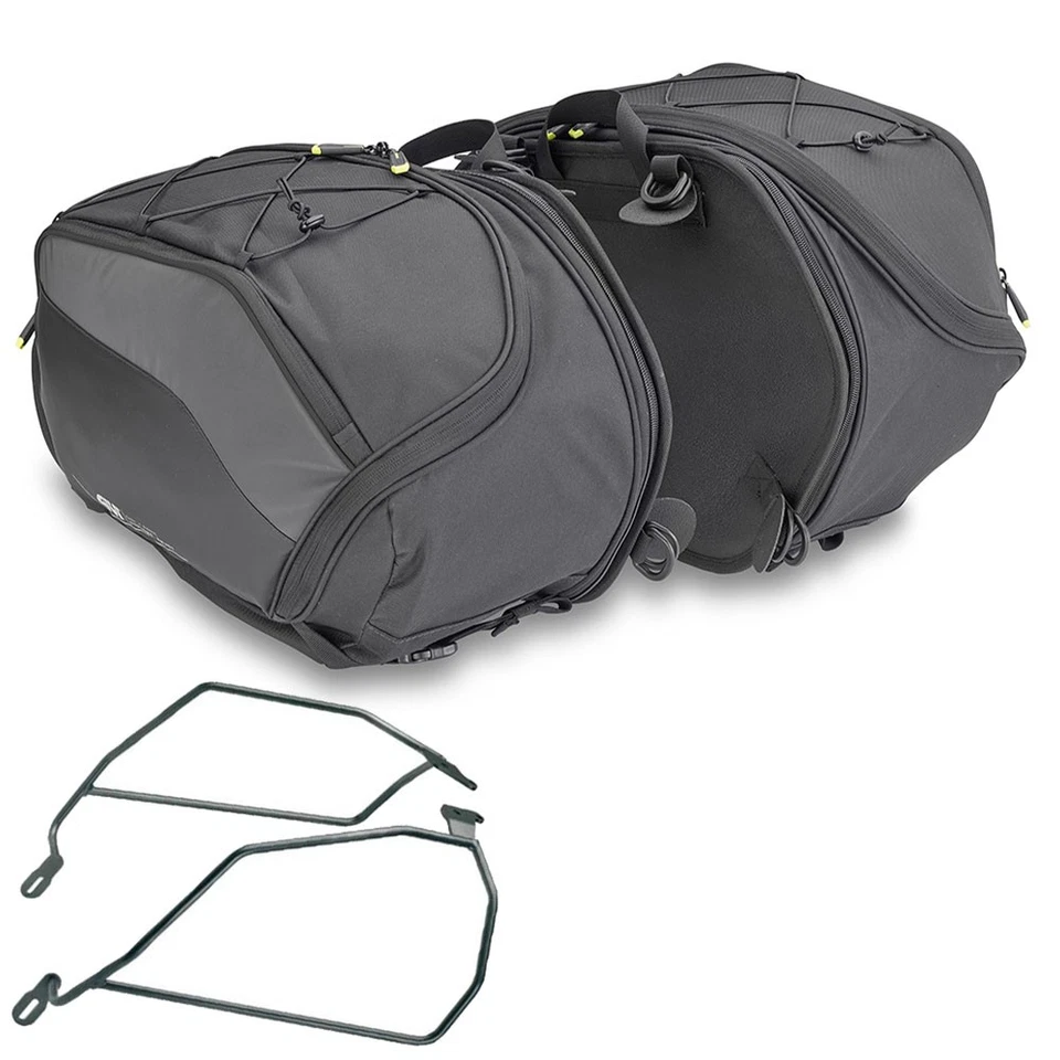 Paire De Sacs Latéraux Expansibles GIVI EA127B Imperméables 20/30L