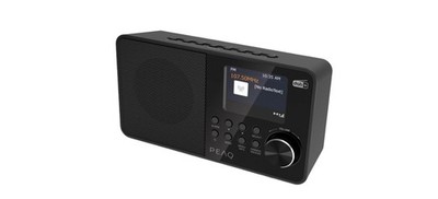 PEAQ PDR 55 DAB+ Radio mit Farbdisplay, DAB+/FM, DAB+, FM, Schwarz