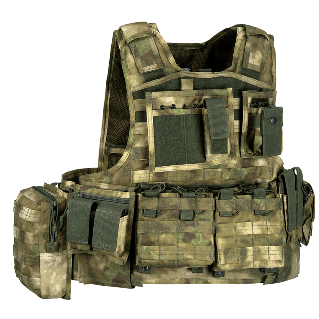 Invader Gear Mod Carrier Combo Molle Vest SAPI Everglade Camo Airsoft Pouches