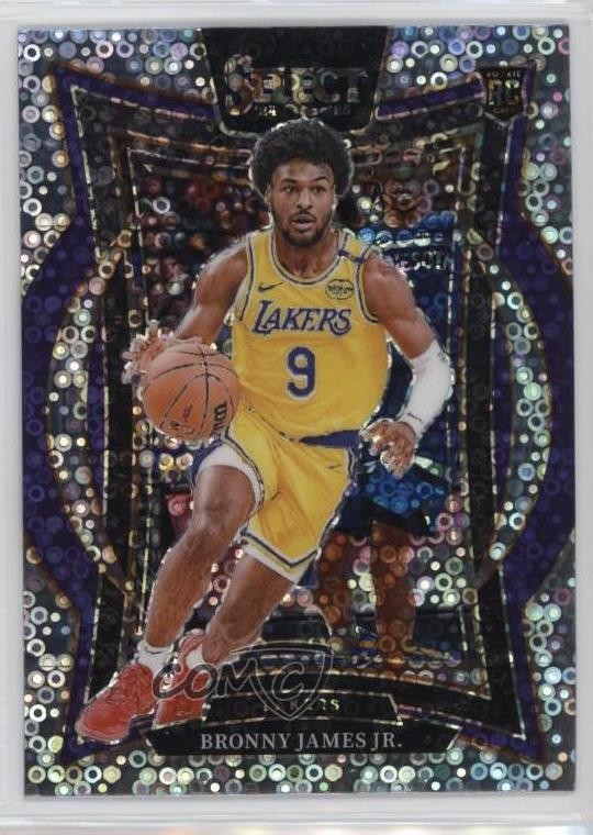 2024-25 Panini Select Concourse Disco Prizm Bronny James Jr #90 1bi0