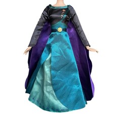 Disney Store Frozen 2 Queen Anna 11" Doll Dress Satin Royal Cape Gown