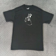Mack Truck T Shirt Graphic Tee Chrome Dog Black Short Sleeve Men Medium