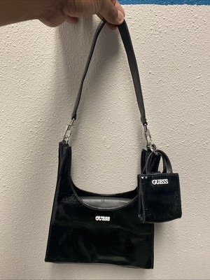 GUESS Picnic Hobo with Mini Bag Shoulder Bag Women's Black