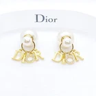 DIOR CRYSTAL SIGNATURE EARRINGS - Box & Dust Pouch Included