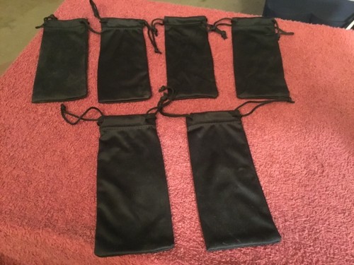 Black Satin Draw String Bags 